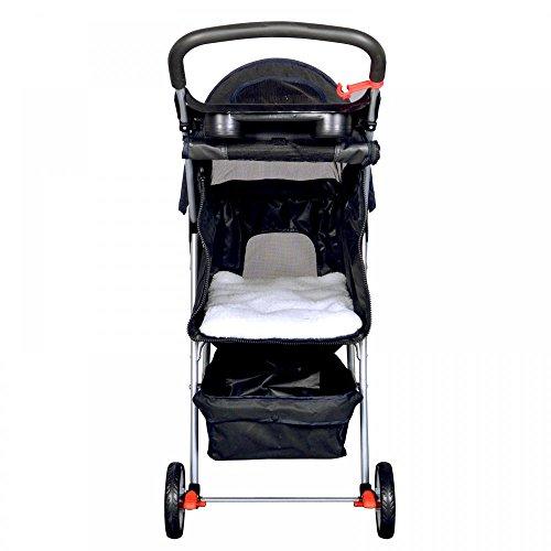 pet stroller cat dog cage 3 wheels stroller travel folding carrier